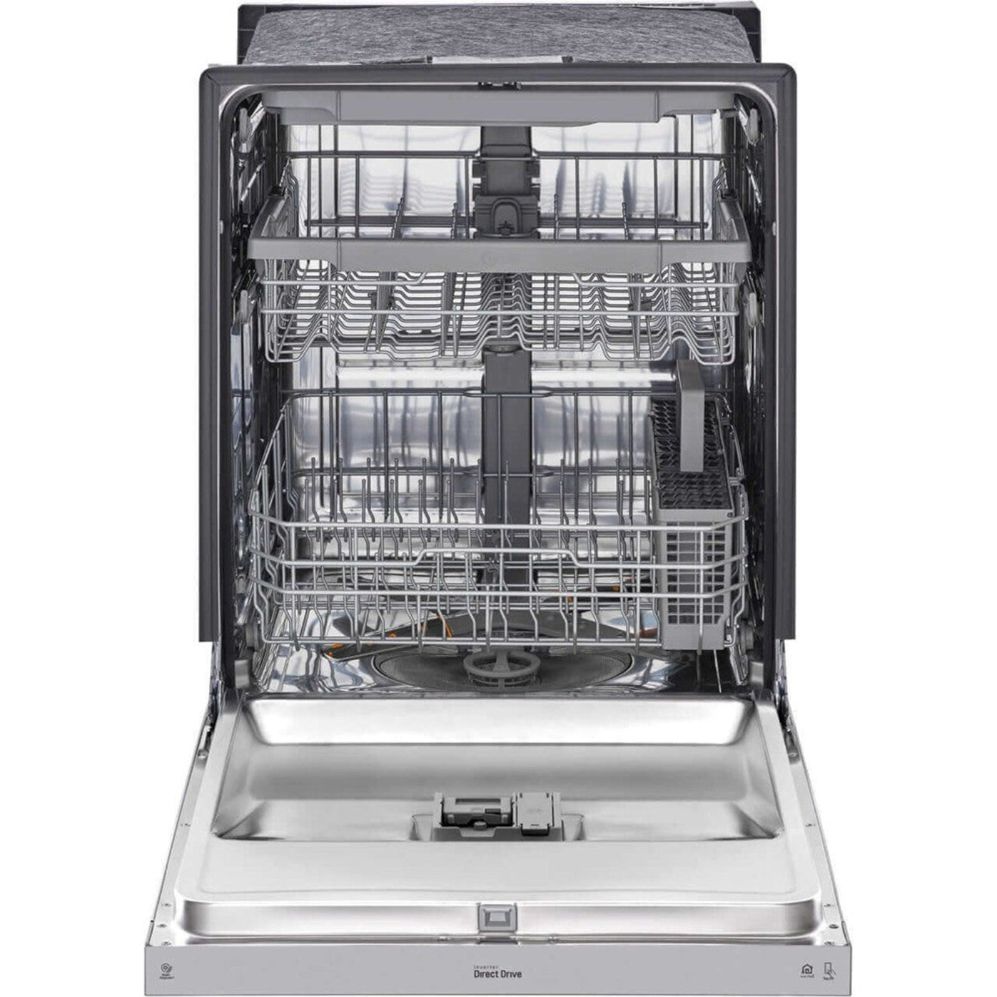 LG 24 in. Front Control Dishwasher with QuadWash in Stainless Steel (LDFN4542S)