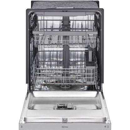 LG 24 in. Front Control Dishwasher with QuadWash in Stainless Steel (LDFN4542S)