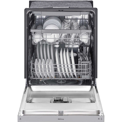 LG 24 in. Front Control Dishwasher with QuadWash in Stainless Steel (LDFN4542S)