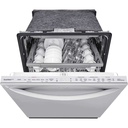 LG 24 in. Top Control Wi-Fi Enabled Dishwasher with TrueSteam and 3rd Rack (LDTS5552S)