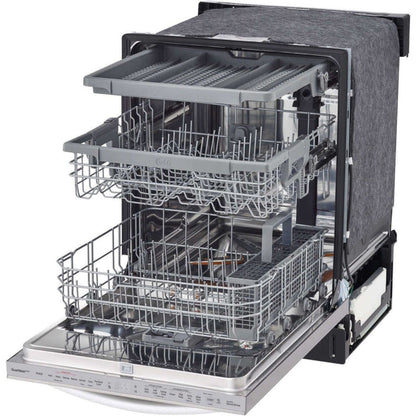 LG 24 in. Top Control Wi-Fi Enabled Dishwasher with TrueSteam and 3rd Rack (LDTS5552S)