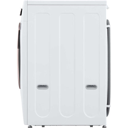 LG 27 In. 4.5-Cu. Ft. Front Load Washer with Steam Technology in White (WM4000HWA)