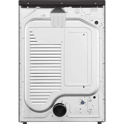 LG 27 In. 7.4-Cu. Ft. Front Load Electric Dryer with TurboSteam and Built-In Intelligence in Black Steel (DLEX4000B)