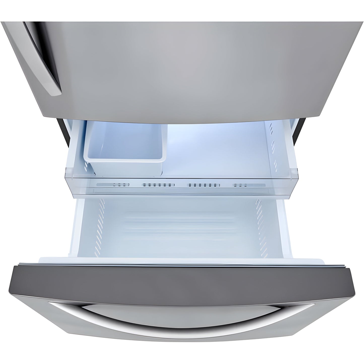 LG 33 in. Bottom Freezer Refrigerator in Stainless Steel 26 Cu. Ft. (LRDCS2603S)