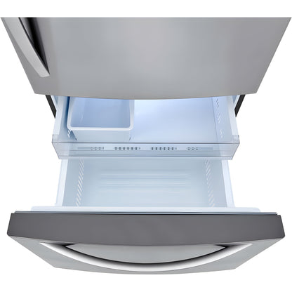 LG 33 in. Bottom Freezer Refrigerator in Stainless Steel 26 Cu. Ft. (LRDCS2603S)