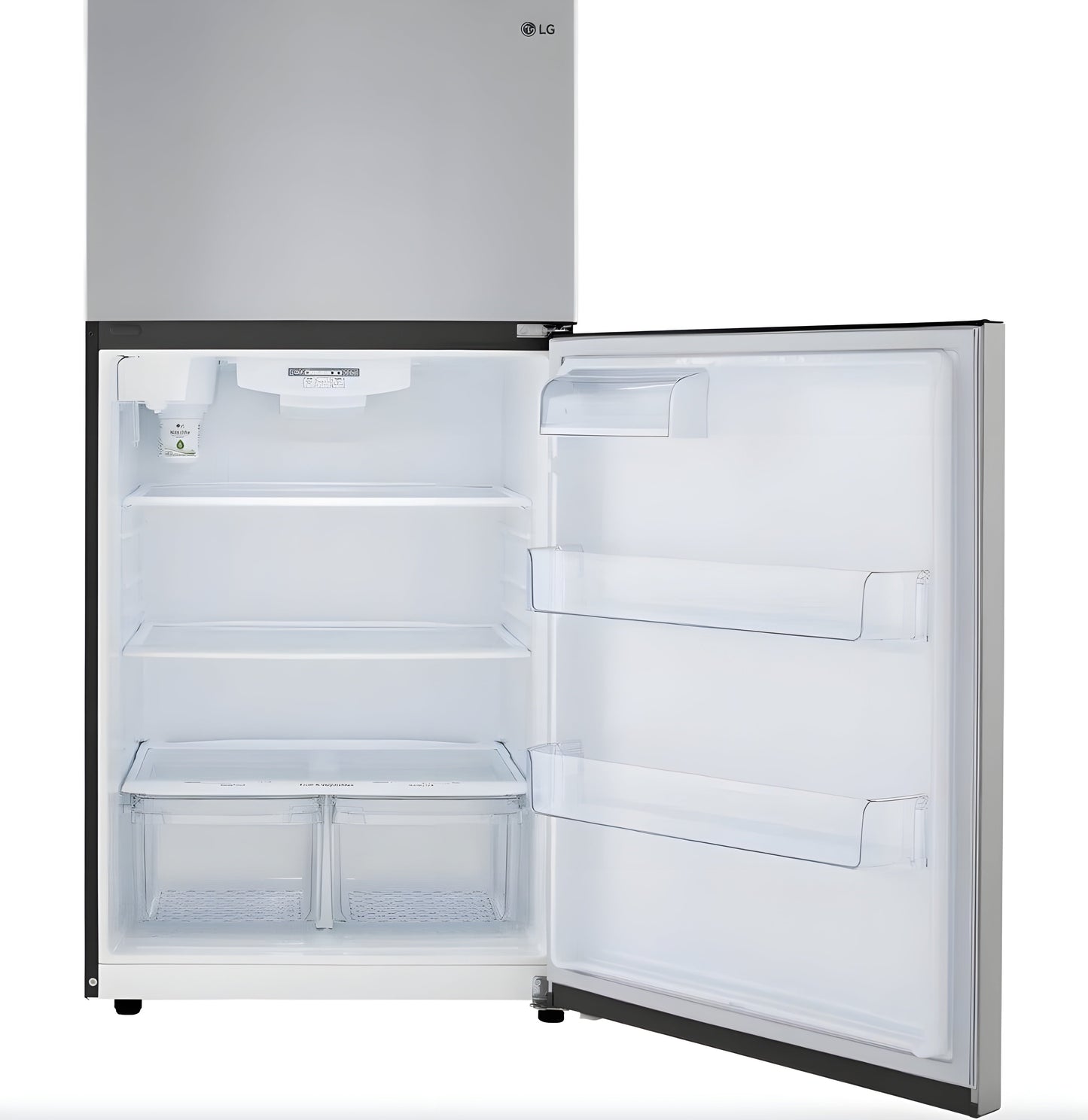 LG 33 in. Top Freezer Refrigerator in Stainless Steel 24 Cu. Ft. (LRTLS2403S)
