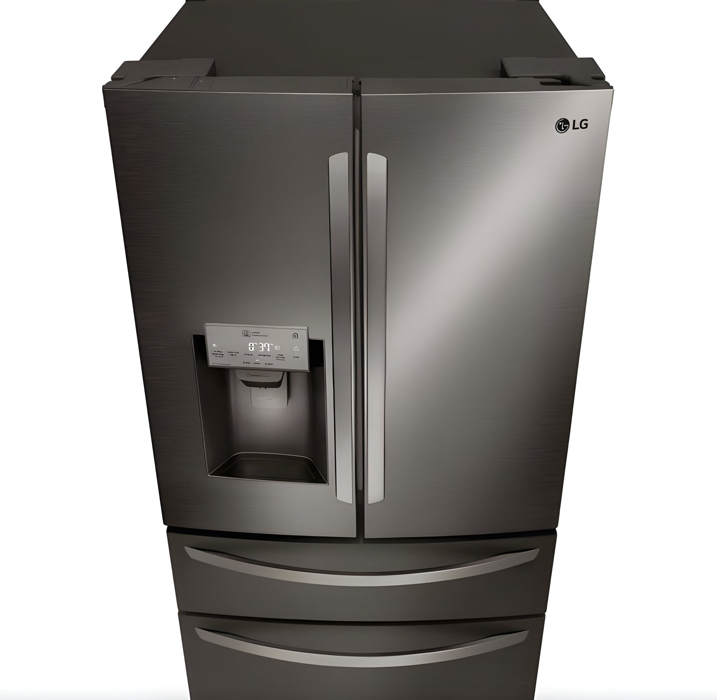 LG 36 in. 4-Door French Door Refrigerator in Black Stainless Steel 30 Cu. Ft. (LRMDS3006D)