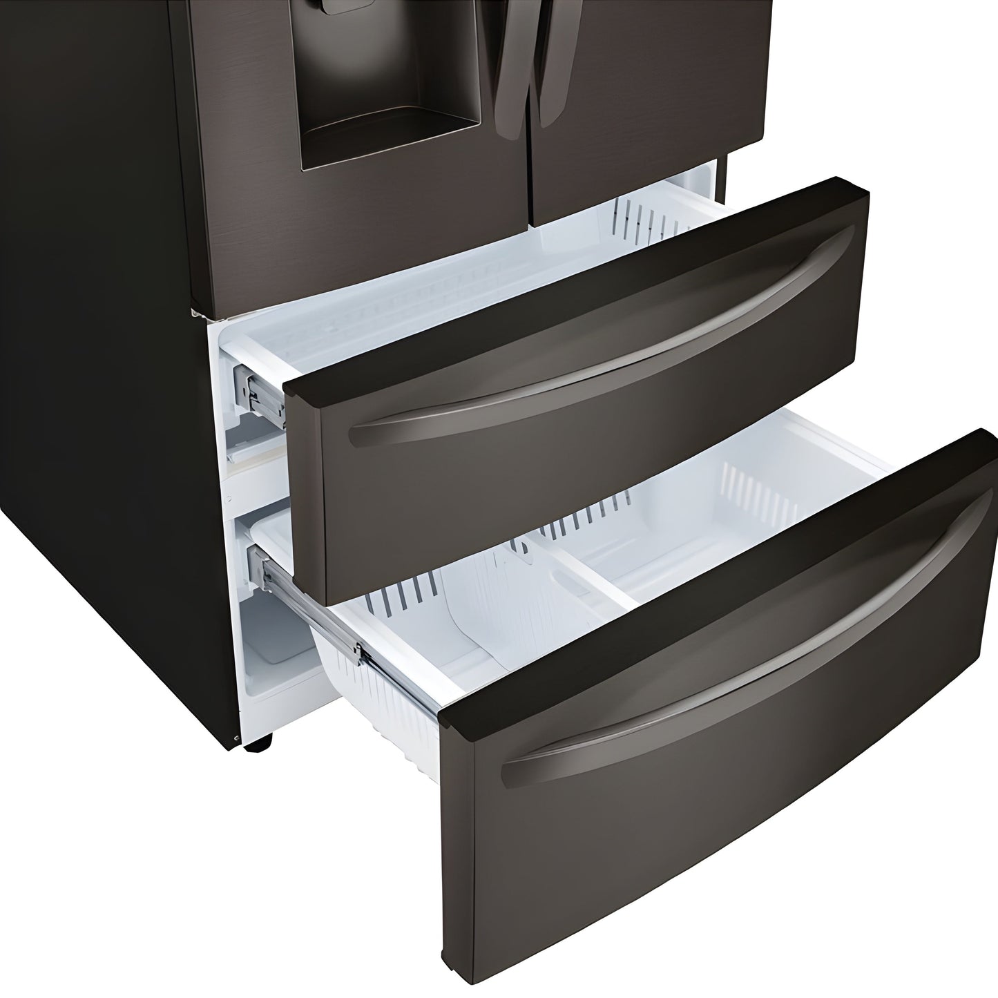 LG 36 in. 4-Door French Door Refrigerator in Black Stainless Steel 30 Cu. Ft. (LRMDS3006D)