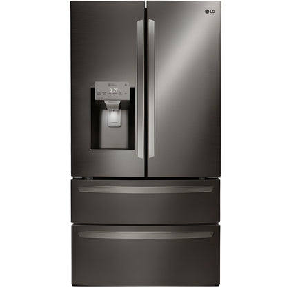 LG 36 in. 4-Door French Door Refrigerator in Black Stainless Steel 30 Cu. Ft. (LRMDS3006D)