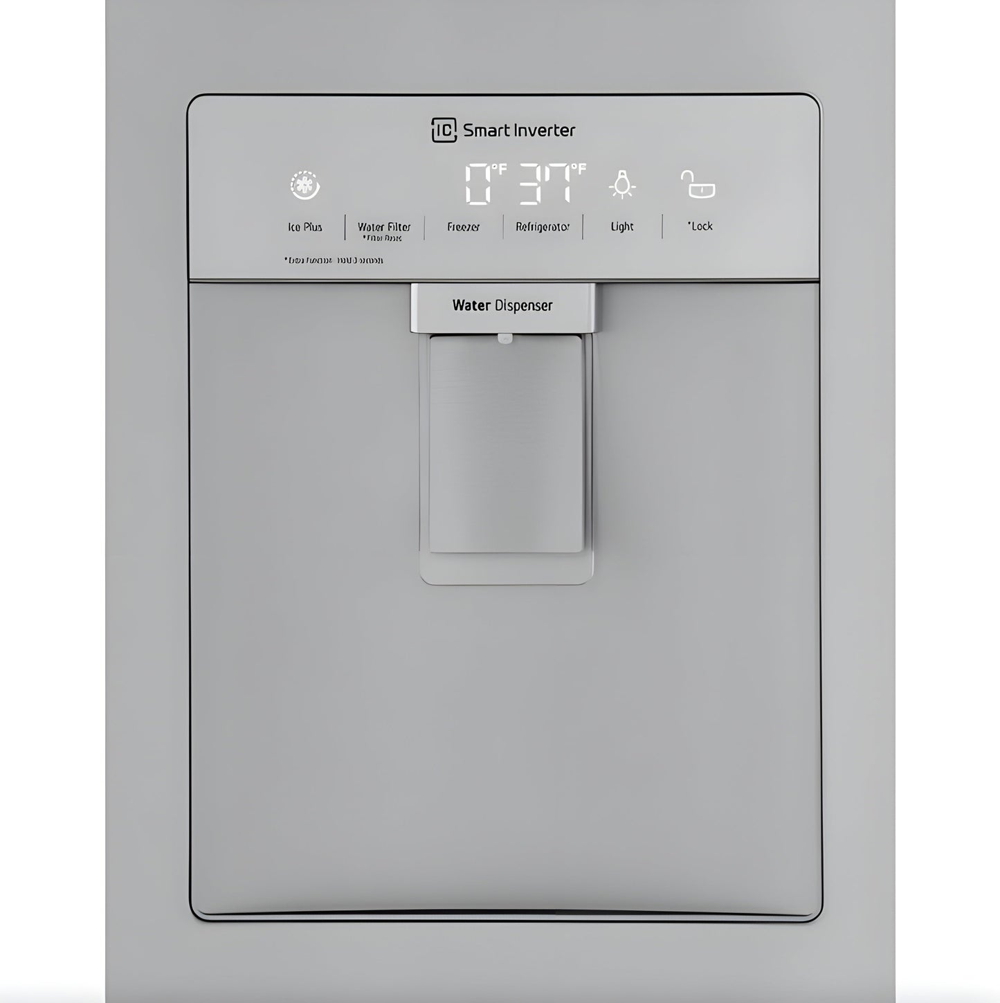 LG 36 in. French Door Refrigerator with Slim Design Water Dispenser in Stainless Steel 29 Cu. Ft. (LRFWS2906V)