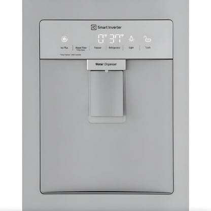 LG 36 in. French Door Refrigerator with Slim Design Water Dispenser in Stainless Steel 29 Cu. Ft. (LRFWS2906V)