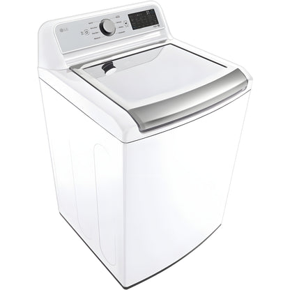 LG 5.3-Cu. Ft. Mega Capacity Smart wi-fi Enabled Top Load Washer with 4-Way Agitator and TurboWash3D Technology (WT7405CW)