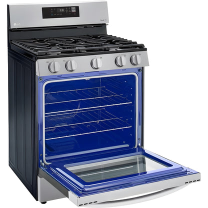 LG 30 in. Gas Smart Range with EasyClean, Stainless Steel (LRGL5821S)