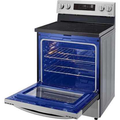 LG 30 in. 6.3-Cu. Ft. Electric Smart Range with EasyClean, Stainless Steel (LREL6321S)