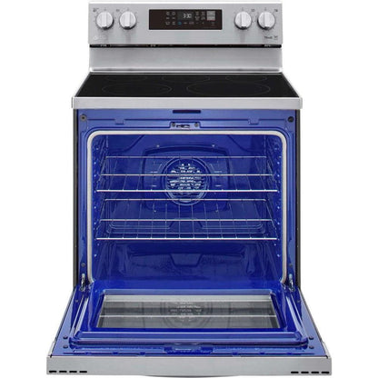 LG 30 in. 6.3-Cu. Ft. Electric Smart Range with EasyClean and AirFry Stainless Steel (LREL6323S)