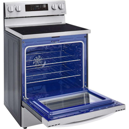 LG 30 in. 6.3-Cu. Ft. Electric Smart Range with EasyClean and AirFry Stainless Steel (LREL6323S)