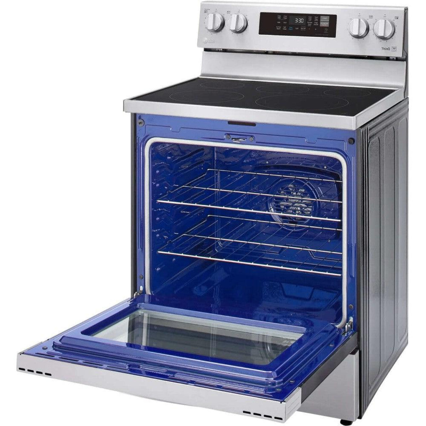 LG 30 in. 6.3-Cu. Ft. Electric Smart Range with EasyClean and AirFry Stainless Steel (LREL6323S)