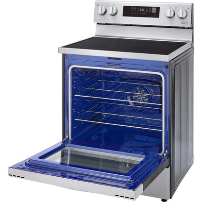 LG 30 in. 6.3-Cu. Ft. Electric Smart Range with EasyClean and AirFry Stainless Steel (LREL6323S)