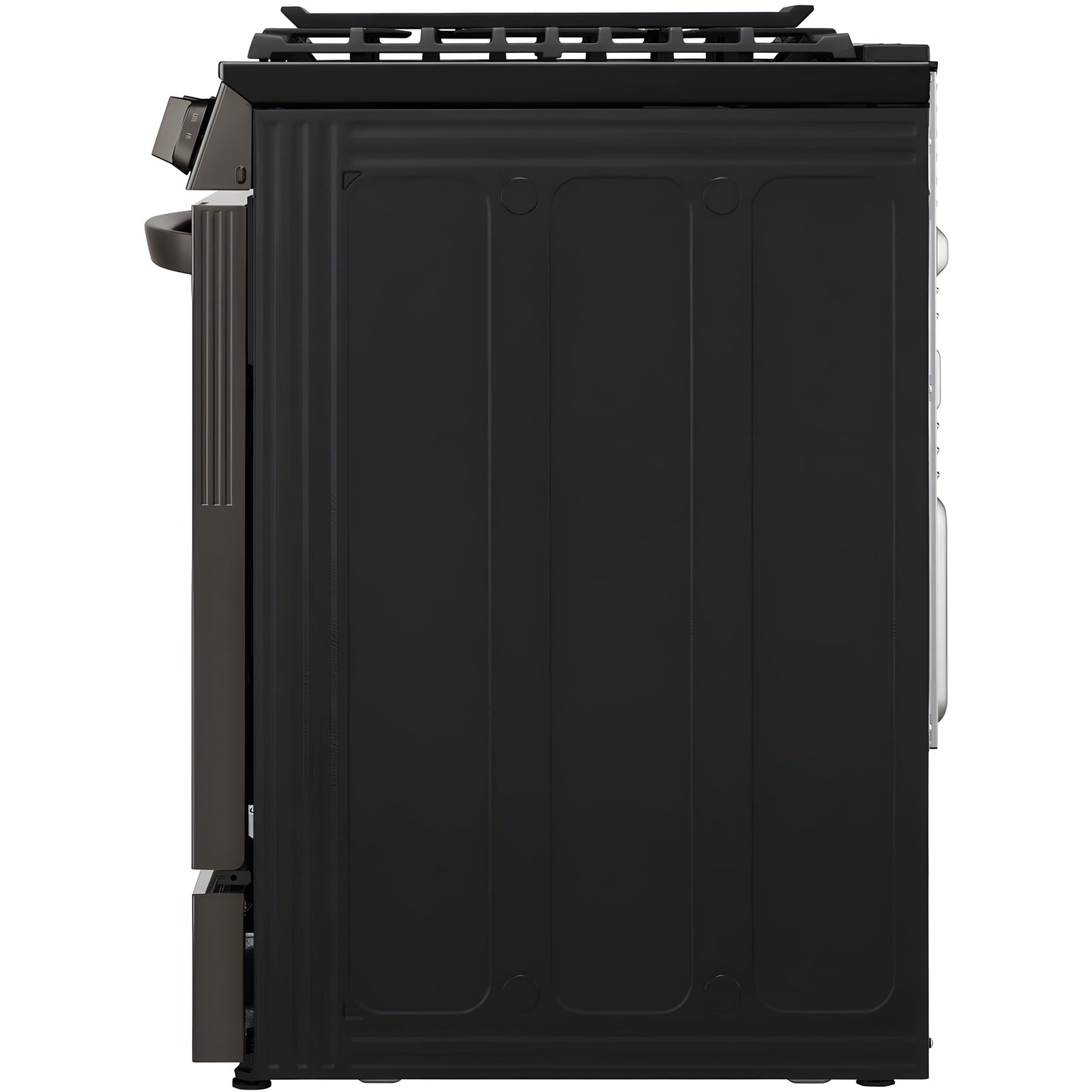LG 30 in. 6.3-Cu. Ft. Smart Wi-Fi Enabled ProBake Convection InstaView Gas Slide-in Range with Air Fry, Black Stainless Steel (LSGL6335D)