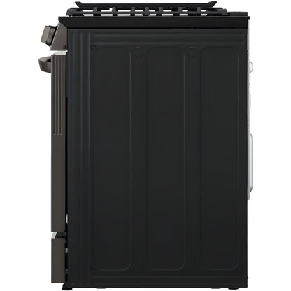 LG 30 in. 6.3-Cu. Ft. Smart Wi-Fi Enabled ProBake Convection InstaView Gas Slide-in Range with Air Fry, Black Stainless Steel (LSGL6335D)