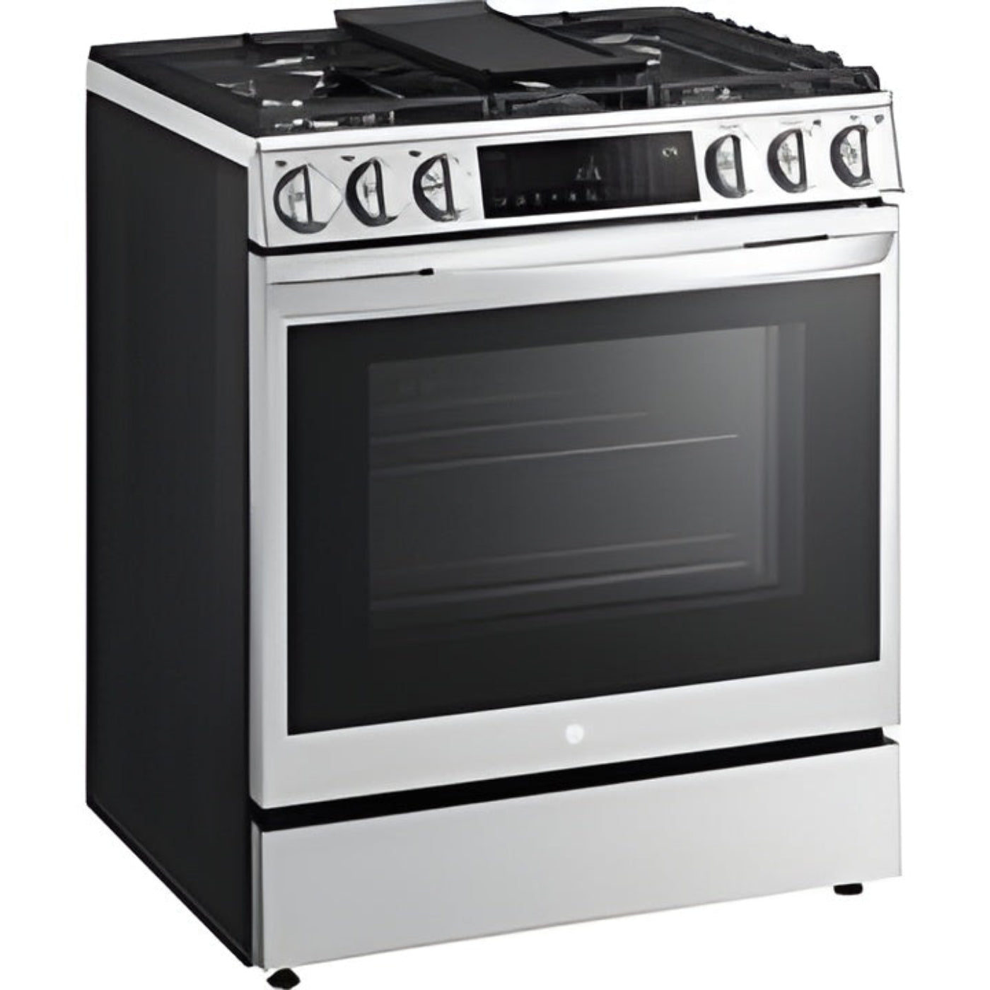 LG 30 in. 6.3-Cu. Ft. Smart Wi-Fi Enabled ProBake Convection InstaView Gas Slide-in Range with Air Fry, Stainless Steel (LSGL6335F)