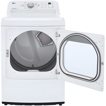LG 7.3-cu. ft. Ultra Large Capacity Electric Dryer with Sensor Dry Technology in White (DLE7150W)