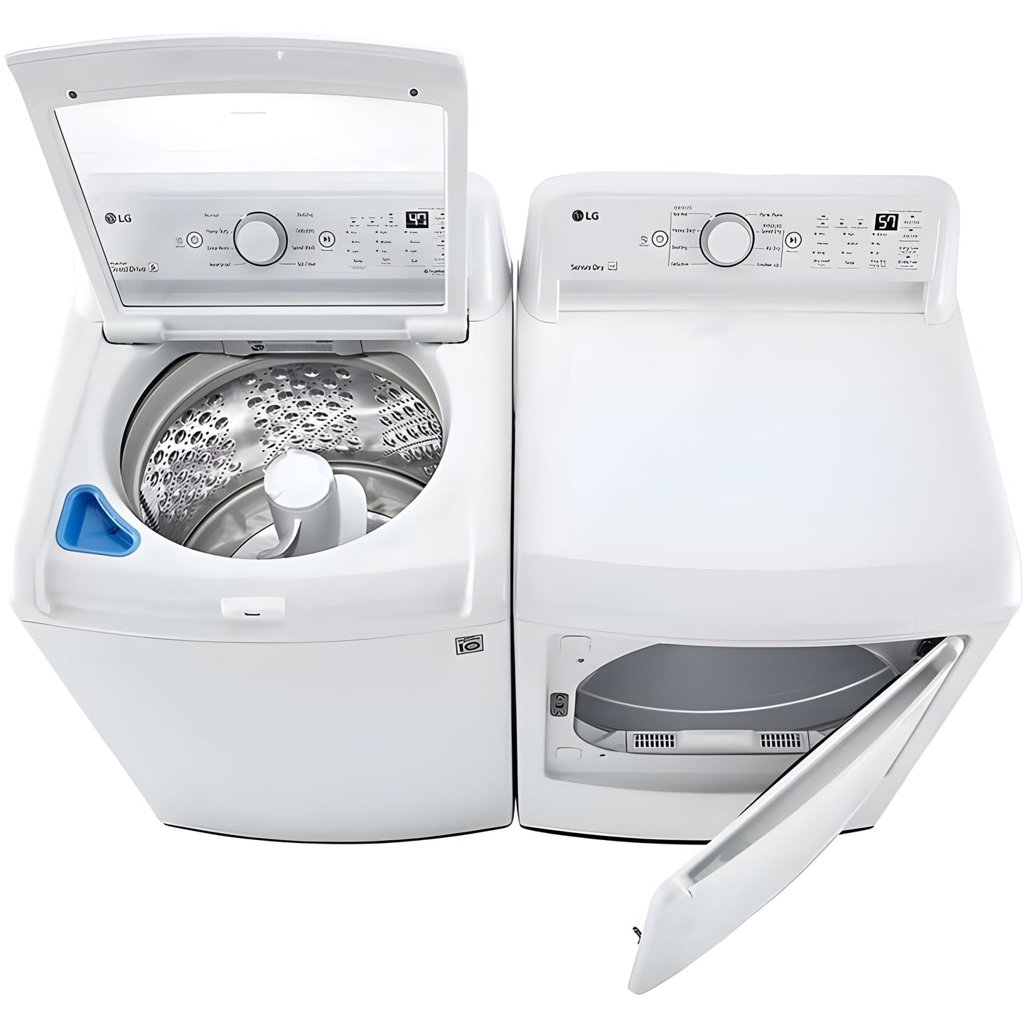 LG 4.3 cu. ft. Ultra Large Capacity Top Load Washer with 4-Way Agitator and TurboDrum Technology (WT7005CW)