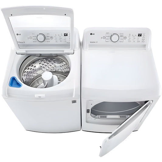 LG 4.3 cu. ft. Ultra Large Capacity Top Load Washer with 4-Way Agitator and TurboDrum Technology (WT7005CW)