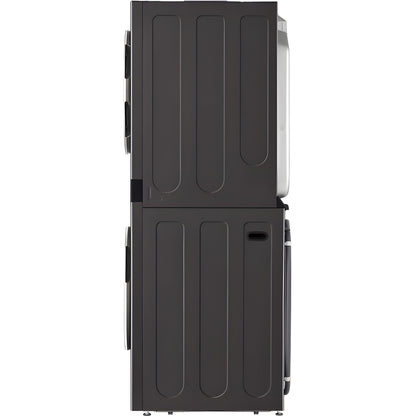 LG Single Unit Gas WashTower with Center Control, Black Steel (WKGX201HBA)