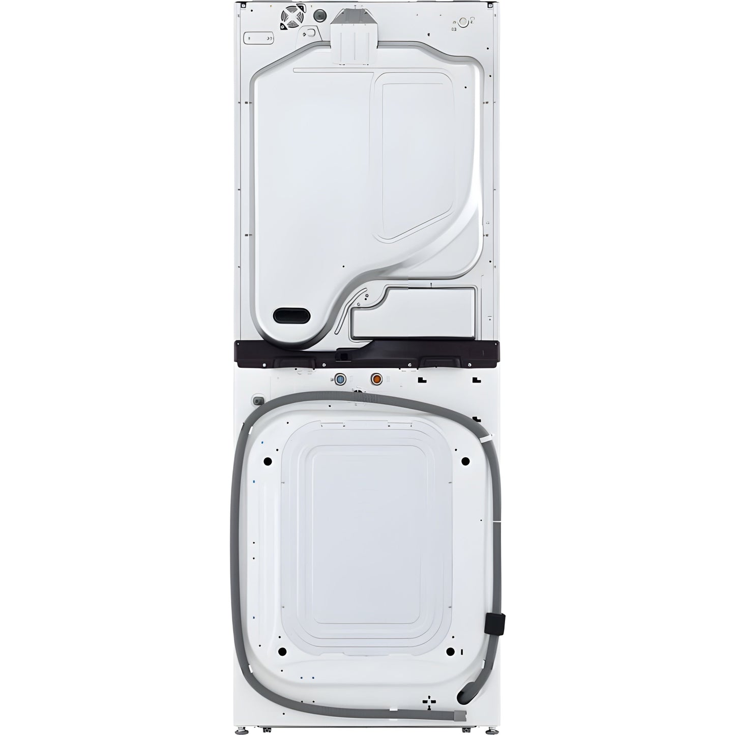 LG Single Unit Gas WashTower with Center Control in White (WKGX201HWA)