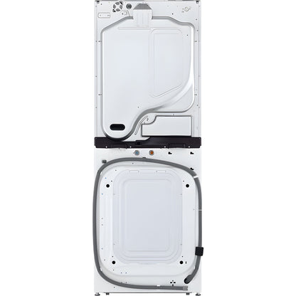 LG Single Unit Gas WashTower with Center Control in White (WKGX201HWA)