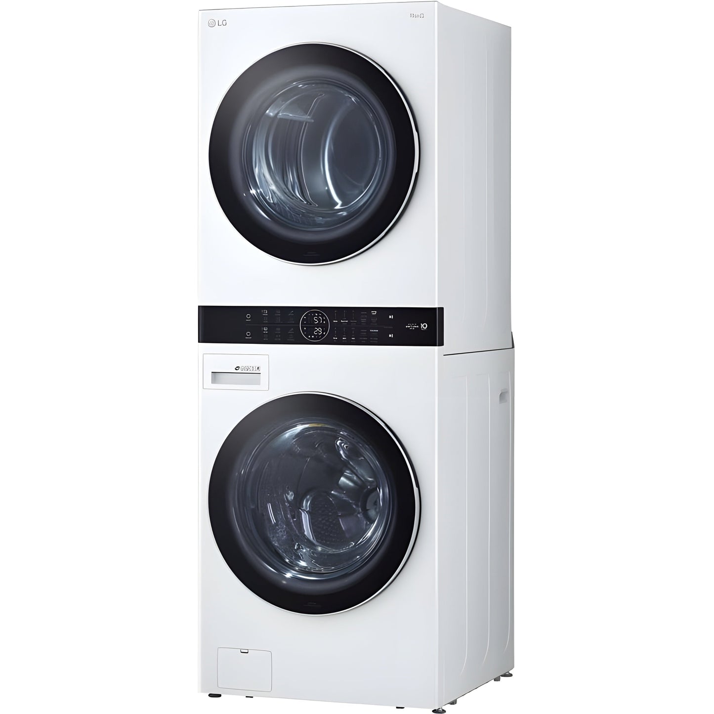 LG Single Unit Gas WashTower with Center Control in White (WKGX201HWA)