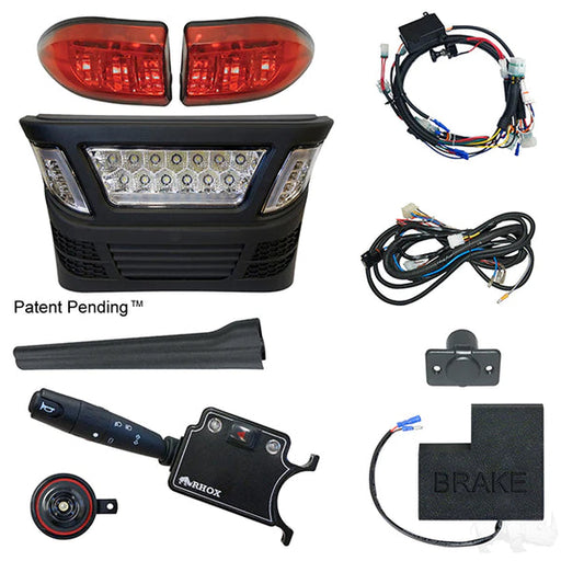 RedHawk BYO LED Light Bar Kit, Club Car Precedent, Electric 08.5+, 12-48V, Deluxe Pedal Mount - LGT-340LBT3B1