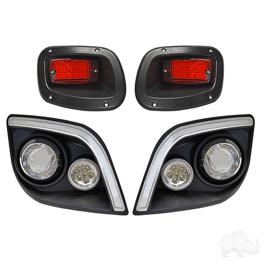 RedHawk BYO LED Light Kit w/ RGBW LED Running Light, E-Z-Go Express Deluxe, Pedal Mount - LGT-402LT3B1