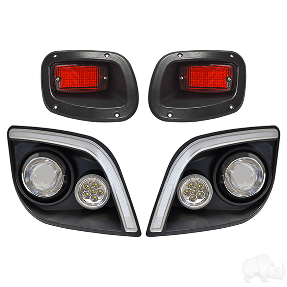 RedHawk BYO LED Light Kit w/ RGBW LED Running Light, E-Z-Go Express Deluxe, Pedal Mount - LGT-402LT3B1