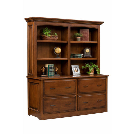 QW Amish Liberty 4 Drawer Lateral File & Optional Hutch - 450C-LIB-1309