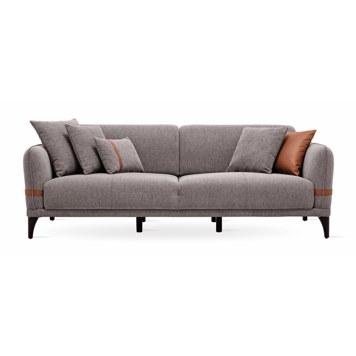 Enza Home US Linz 3 Seater Sofa Bed - 2118 - K2 - 22406 Grey - KS:40109 Tobacco - AR:101 - 1468861