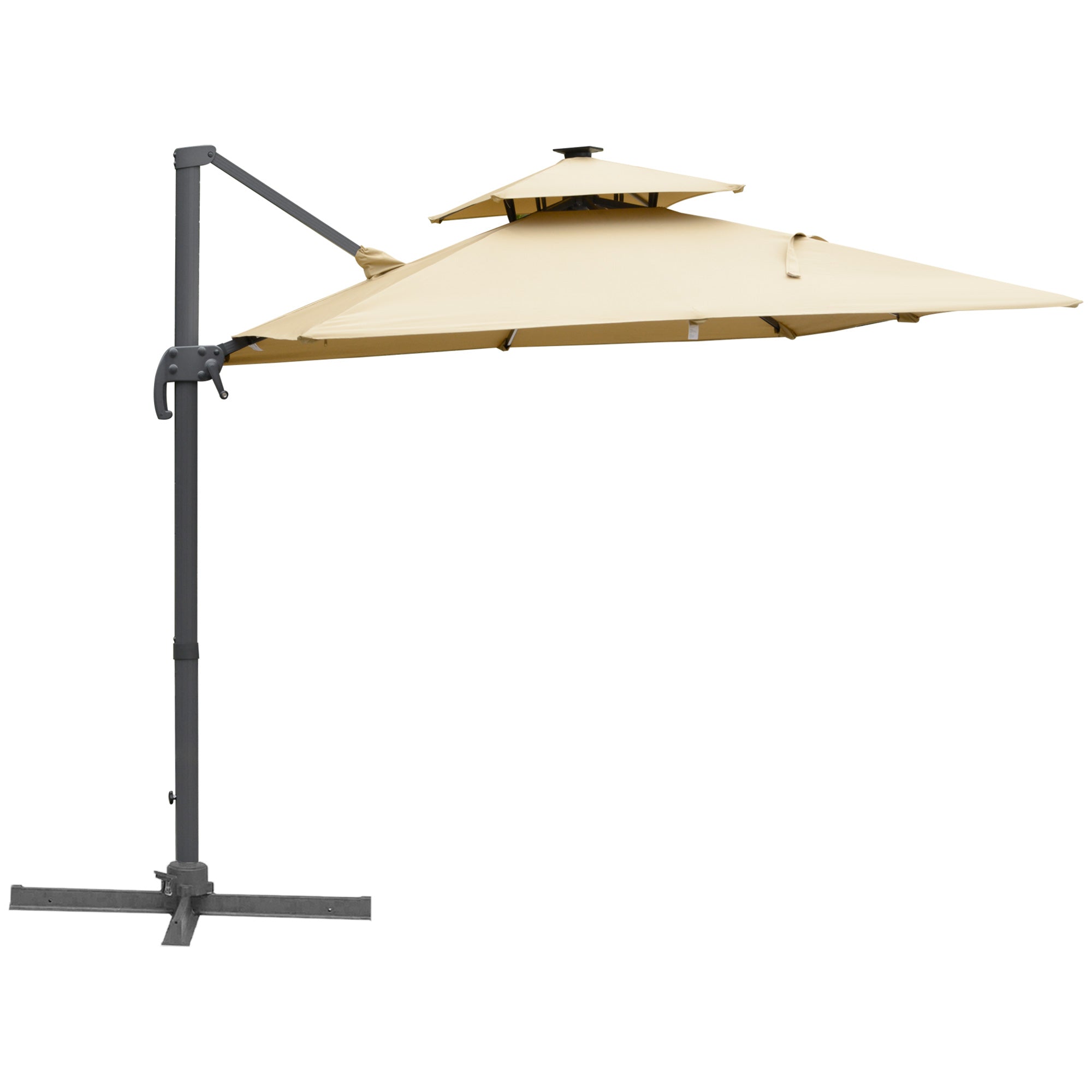 Outsunny Cantilever Umbrella - Thumbnail 4