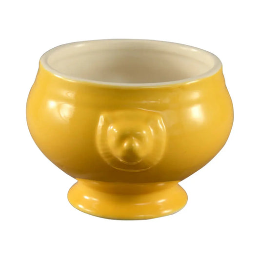 CAC China  Lion Head Bouillon Yellow 15 Oz 6 1/4" Case of 24 Pcs - LN-15-Y