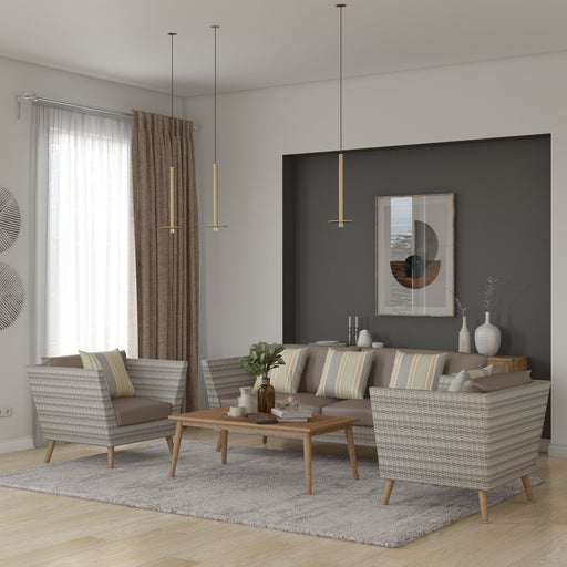 Midtown Concept Malta 4 Piece Conversation Set - SC MALTA4 DG_IN