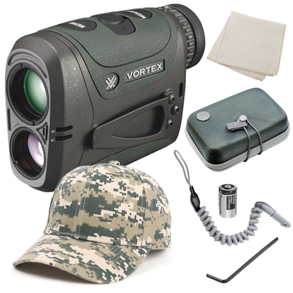 Vortex Optics Razor HD 4000 GB 7x25mm Ballistic Laser Rangefinder with Wearable4U Bundle - LRF-252