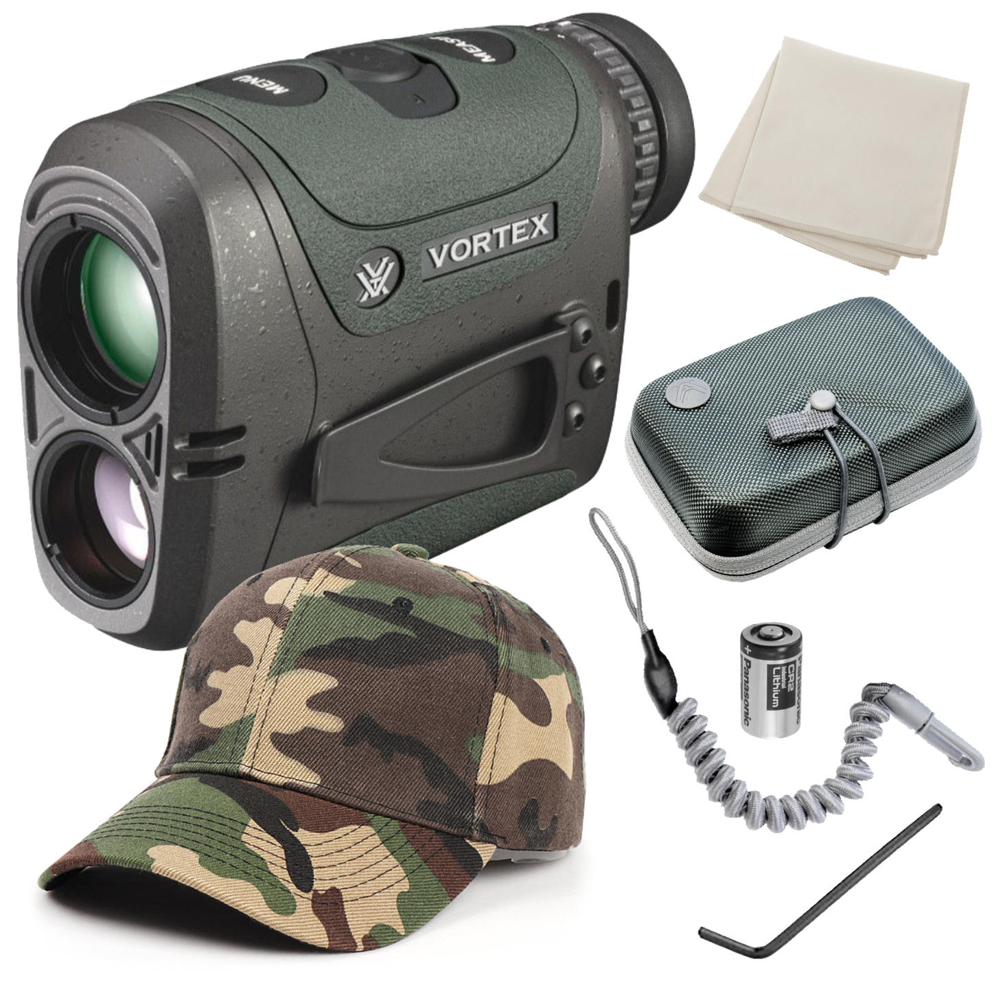 Vortex Optics Razor HD 4000 GB 7x25mm Ballistic Laser Rangefinder with Wearable4U Bundle - LRF-252