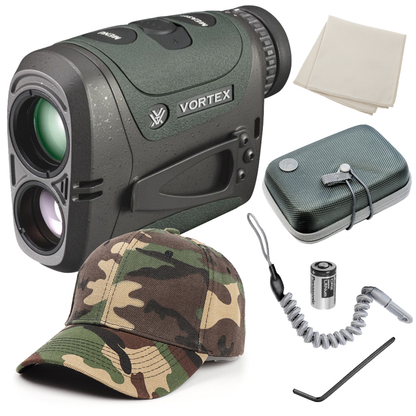 Vortex Optics Razor HD 4000 GB 7x25mm Ballistic Laser Rangefinder with Wearable4U Bundle - LRF-252