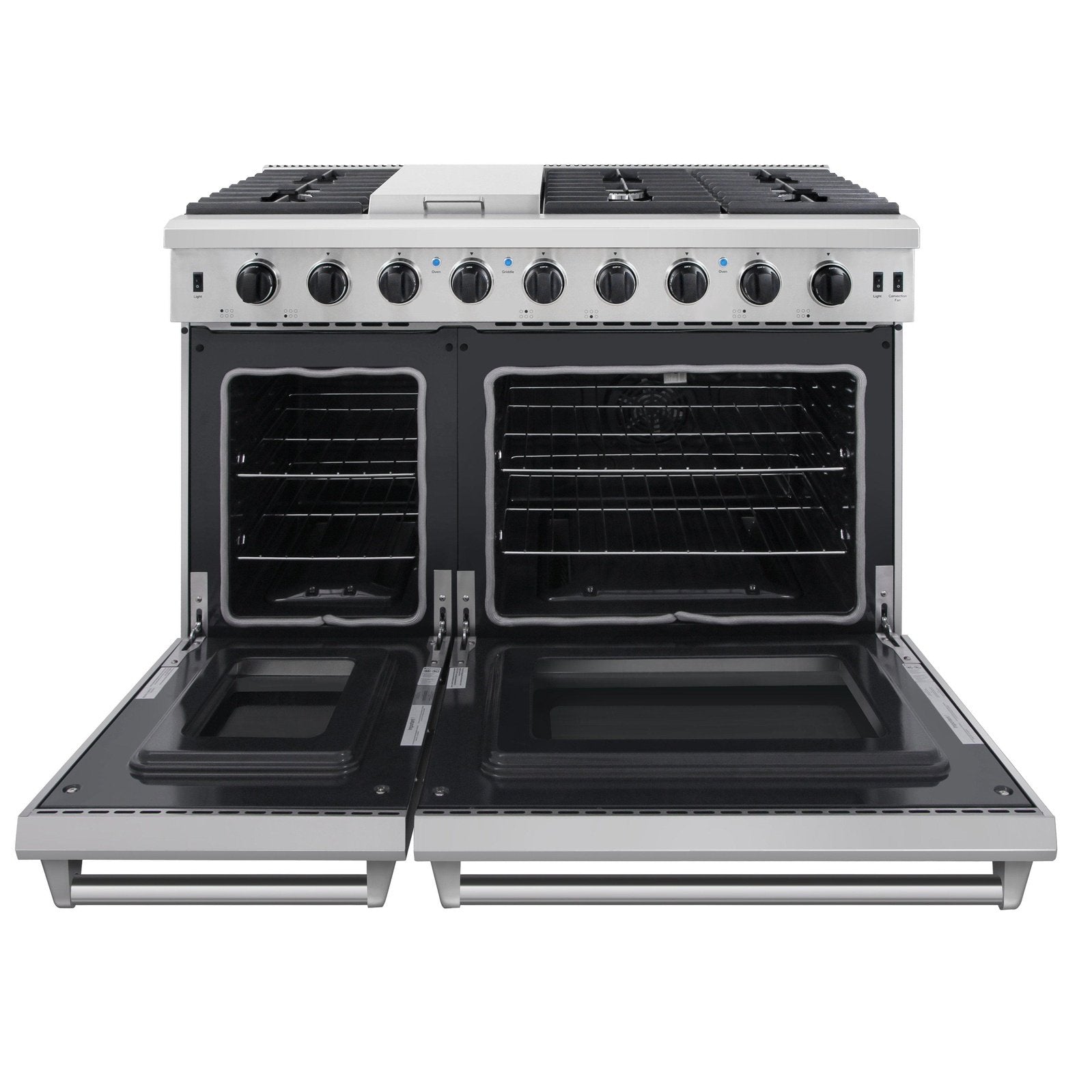 Thor Kitchen Appliance Package - 48 in. Propane Gas Range, Range Hood, Dishwasher, Refrigerator, Microwave Drawer, AP-LRG4807ULP-7