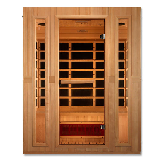 Golden Designs "Trinity" Dual Tech 3 person Low EMF FAR IR Sauna - MX-LS3-01/  LSIF-05