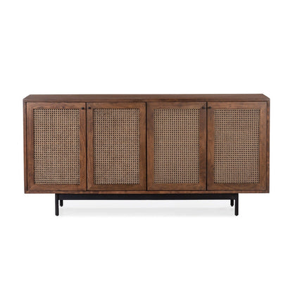 Union Home Mod Sideboard Rattan In Porto Dark Finish -  LVR00251