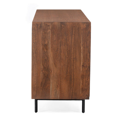 Union Home Mod Sideboard Rattan In Porto Dark Finish -  LVR00251