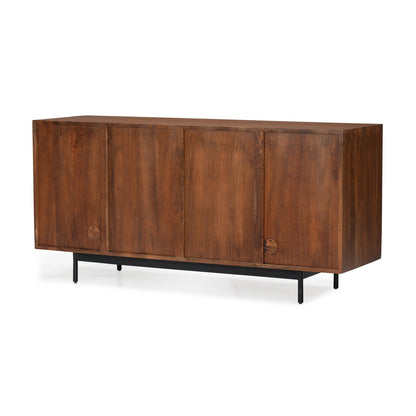Union Home Mod Sideboard Rattan In Porto Dark Finish -  LVR00251