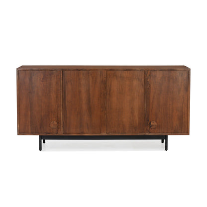 Union Home Mod Sideboard Rattan In Porto Dark Finish -  LVR00251