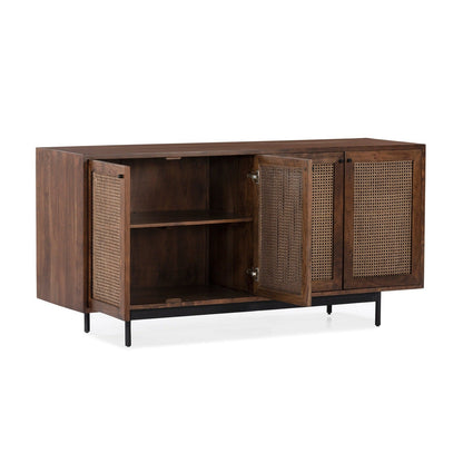 Union Home Mod Sideboard Rattan In Porto Dark Finish -  LVR00251